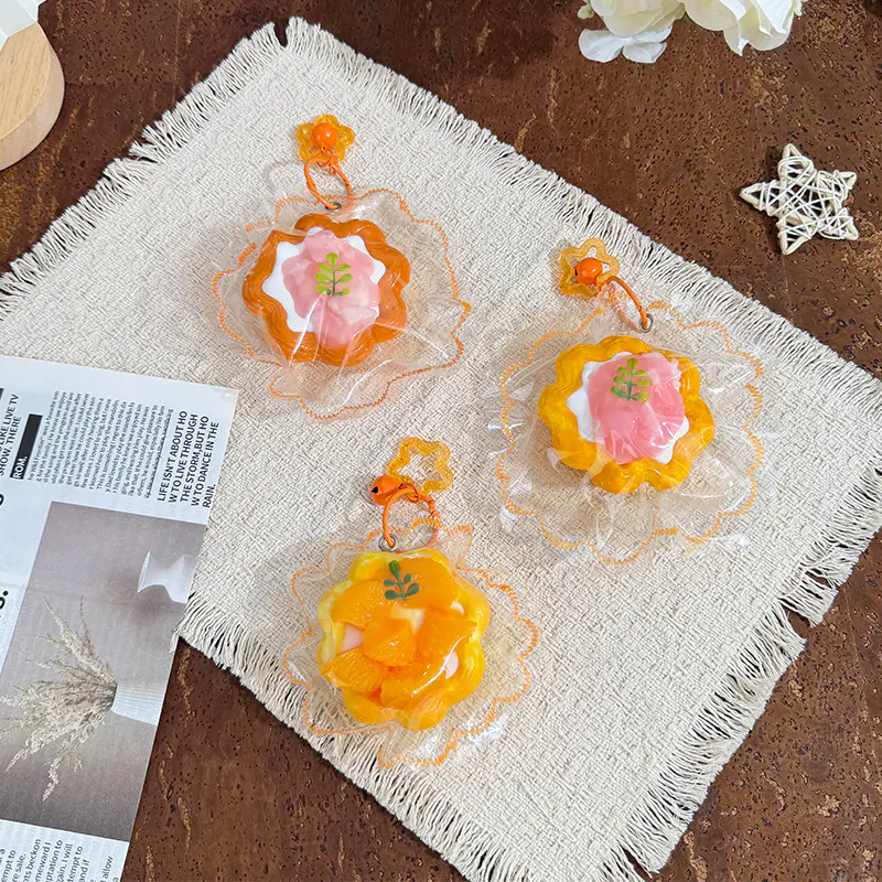 Squishy de tarta de frutas en flor